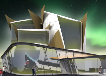 Corten Steel and Glazing Integrated into a Brewery and Spa Nestled by Myvatn Lake