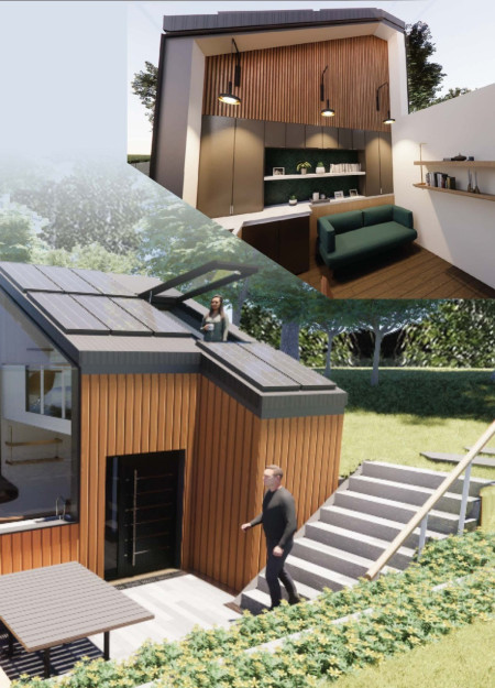 Biothane-Clad Microhome Embracing Sustainable Living in a Natural Landscape