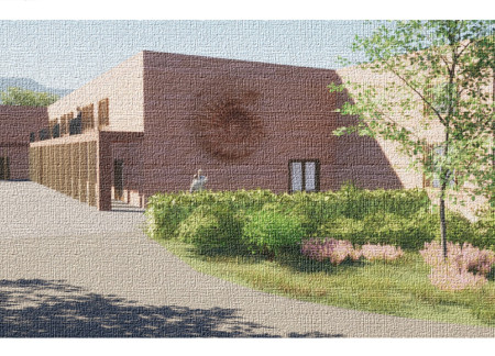 Rammed Earth Structure with Curvilinear Form Enhancing Intergenerational Living