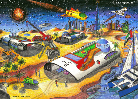 Curvilinear Design with Glass Facades and Geothermal Systems for Sustainable Living