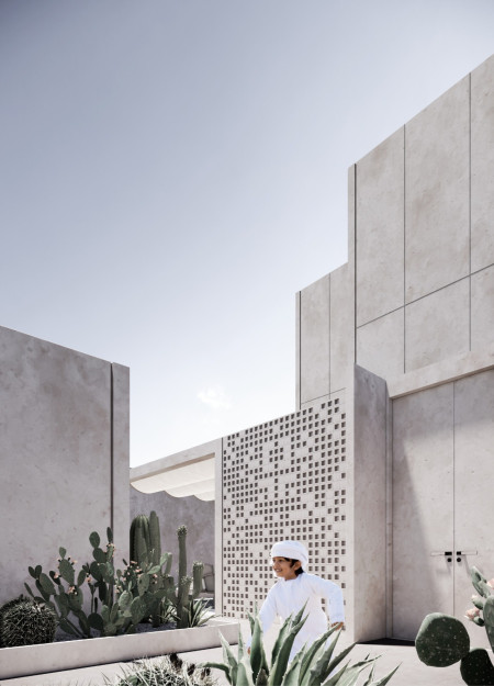 Perforated Screen Walls and Foam Concrete Crafting Flexible Living Spaces in Urban Environments