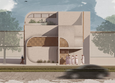 Masonry and Local Clay Harmonized with Courtyard-Centric Living in a Family Residence