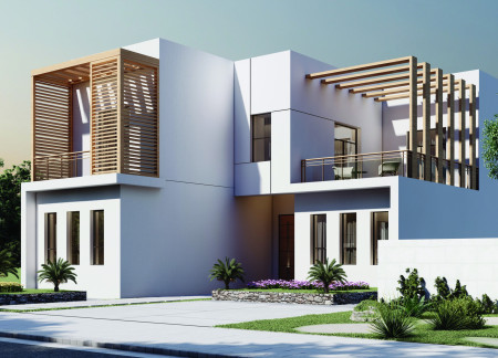 Charred Wood Shingles and Double Glazing in a Modern Family Residence