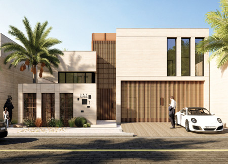 Rammed Earth Construction with Traditional Areesha Mashrabiya in Sustainable Residential Design