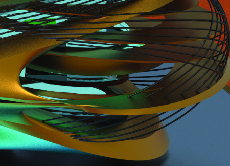 Curvilinear Forms Emphasizing Glass and Concrete Integration in Sustainable Housing