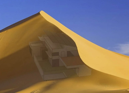 Integration of Recycled Materials with Thermal Blocks in a Desert-Adapted Family Home