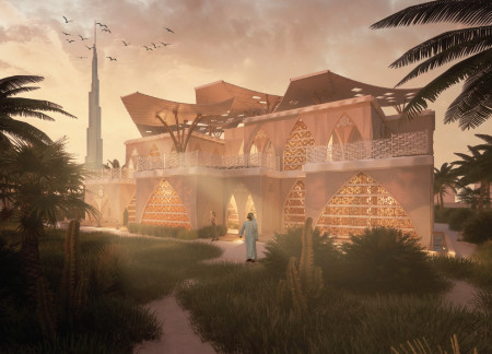 Recycled Wood and Printed Sand Brick Merge Cultural Heritage with Adaptive Living Solutions