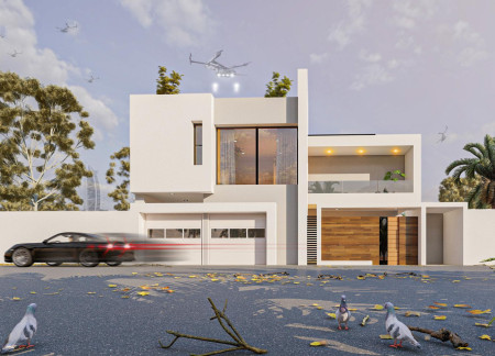 Chicane Entrance and Natural Ventilation in a Sustainable Concrete Residence