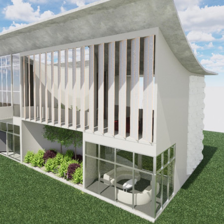 Bioplastic Facade with Muqarnas-Inspired Roof Design in Sustainable Dubai Residence