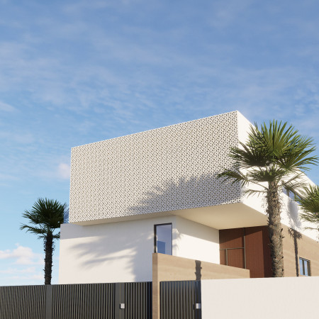 Charred Wooden Screens and Elevated Structure Define This Sustainable Family Residence