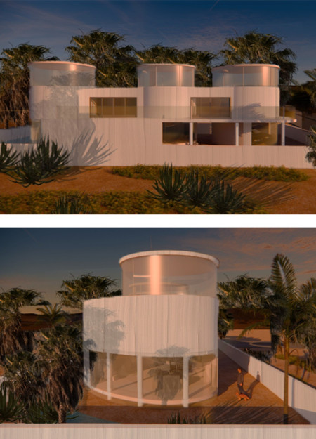 Sodium Brick Residence Harmonizing with Desert Ecology