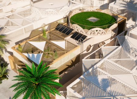 Charred Wood Exteriors and Green Roofs Define Sustainable Residential Living