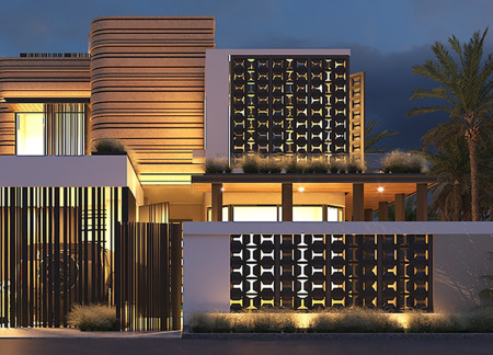 Ventilated Facade and Geothermal Systems in Sustainable Desert Housing