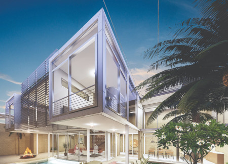 Modular Living Spaces Enhanced by Prefabricated Concrete and Integrated Green Roofs