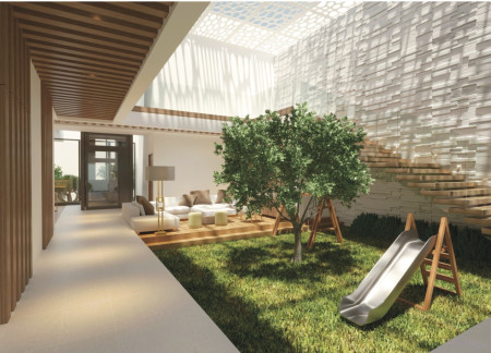 Thermal Mass of Limestone Combined with Earth-Air Design Enhances Family Connectivity in Residential Spaces