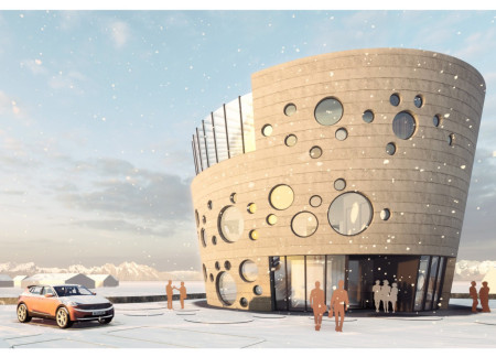 Perforated Concrete Fa&ccedil;ade Enhances Spa Experience Amid Volcanic Landscape