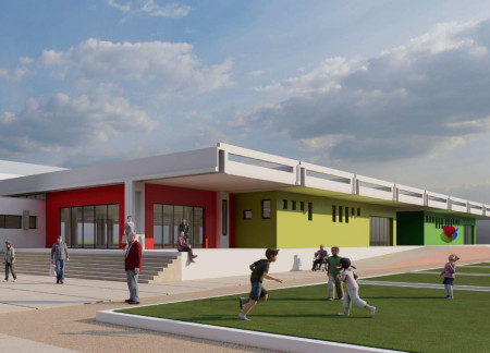 Charred Wooden Shingles and Concrete Frames Shaping a Multifunctional Community Hub