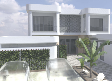 Translucent Concrete and Bamboo Framework Enhancing Sustainable Family Living