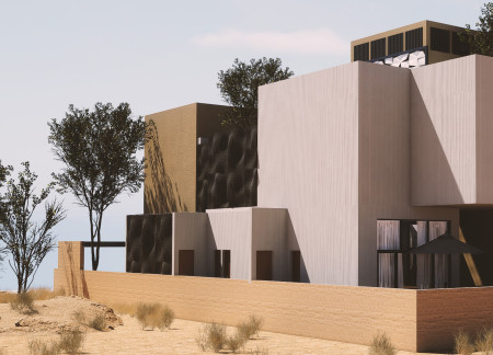 Charred Shingles and Lattice Screens Define a Sustainable Courtyard Residence