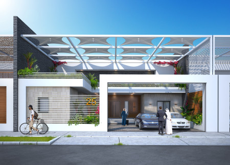 Charred Wooden Shingles and Local Limestone Integrate Sustainability in Modern Residential Design