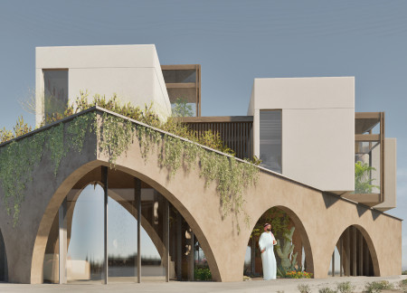 Vertical Gardens and Rammed Earth Combine for Sustainable Living Solutions