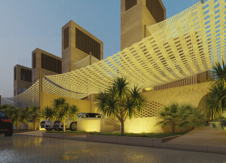 Charred Wooden Shingles and Solar Weaving in a Flexible Community Residence