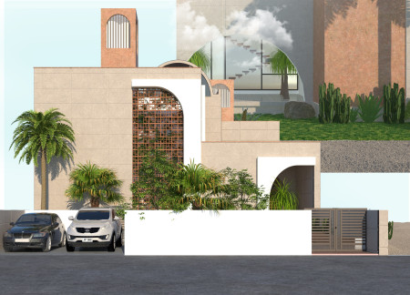 Thermal Mass Concrete and Natural Stone Enclosure Enhancing Community Connectivity in Urban Living