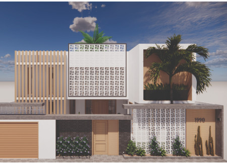 Charred Wooden Shingles and Perforated Concrete Walls Define a Modern Courtyard Residence in Dubai