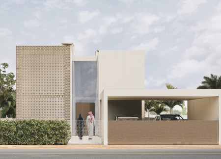 Charred Wooden Screens and Modular Design for Flexible Family Living