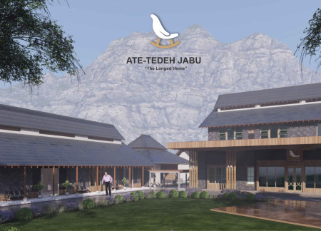 Pyramidal Design Constructed with Bamboo and Local Stone for Elderly Community Living