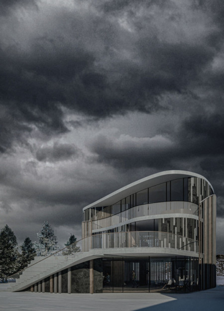 Charred Wooden Shingles and Recycled Wood Shape an Inviting Brewery and Wellness Retreat