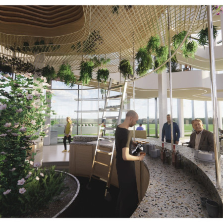 Sensory Experiences Crafted with Natural Stone and Recycled Materials for Senior Living