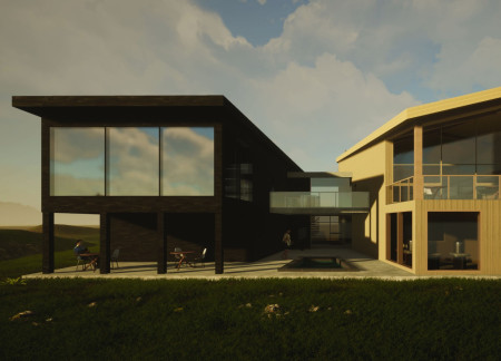 Basalt Facades and Glass Corridors Create a Harmonious Wellness Retreat in Iceland