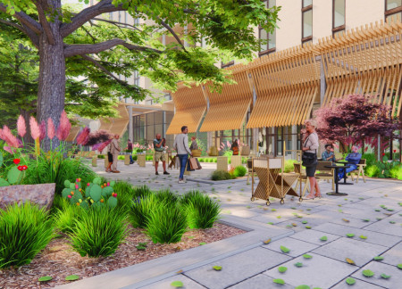 Biophilic Design Featuring Teak and Ceramic Integration in Affordable Housing