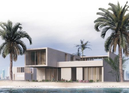 Charred Wooden Shingles and Natural Stone Create Seamless Indoor-Outdoor Living Spaces