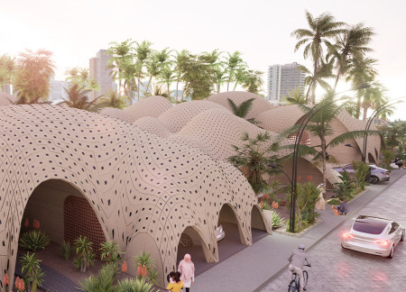 Robotic Fabrication and Sand Composites in Flexible Emirati Living Spaces