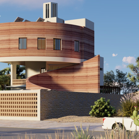 Rammed Earth Green Design with Passive Cooling and Sustainable Materials