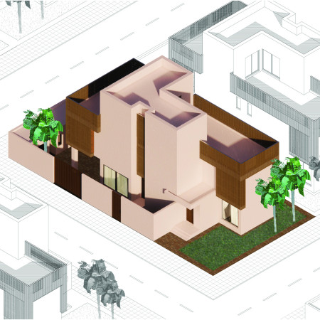 Palm Wood and Concrete Blend in a Flexible Modular Residence Promoting Communal Living