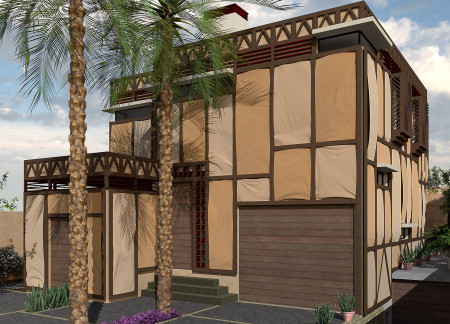 Rammed Earth and Recovered Wood Create a Seamless Blend of Modern Efficiency and Desert Heritage in Residential Design