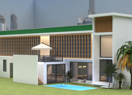 Algae Cultivation and AAC Blocks Shape a Sustainable Residential Environment