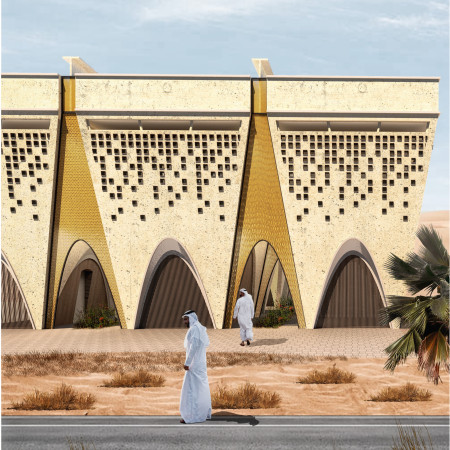 Natural Cooling Through Terra Cotta and Concrete in a Flexible Residential Design