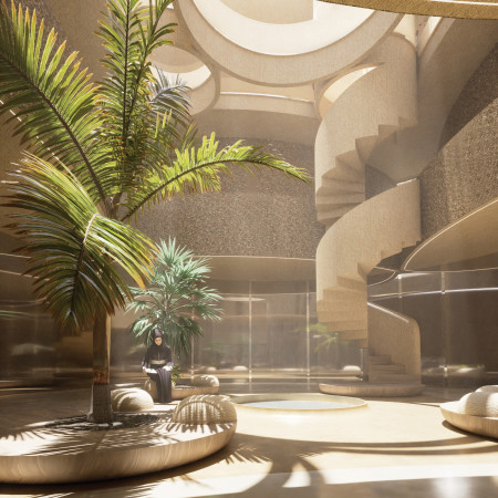 Biophilic Design with Natural Stone and Ceramic Elements in Sustainable Urban Housing