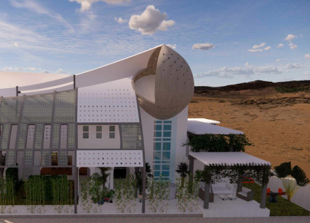 Charred Wooden Shingles and Cross-Laminated Timber Panels Integrate with Nature in Community-Focused Design