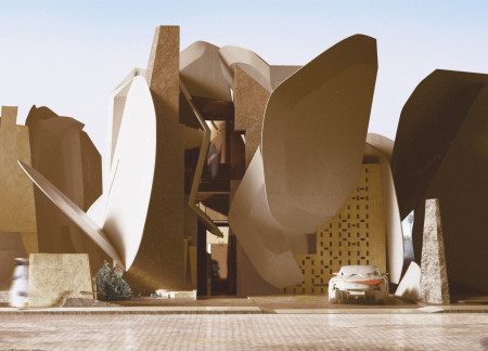 Optimizing Natural Light Through Petal-Form Structures and Thermal Mass Techniques