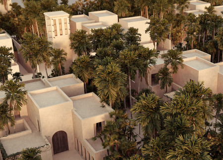 Modular Design with Local Clay and Cedar Enhancing Sustainable Community Living