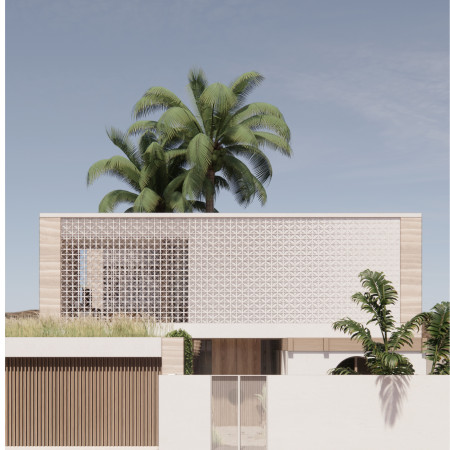 Rammed Earth Walls and Bamboo Framing in a Sustainable Courtyard Residence