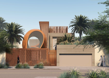 Rammed Earth Walls and Vertical Gardens Enhance Sustainable Living in a Modern Family Villa