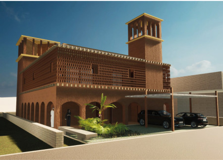 Rammed Earth Structure with Natural Timber Elements for Energy-Efficient Living