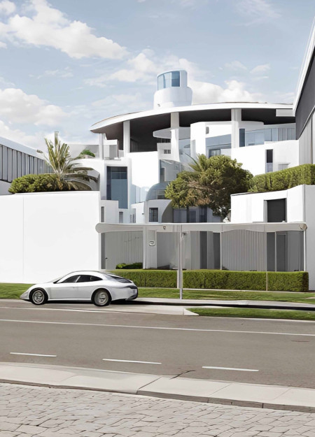 Wind Towers and Earthy Facades in a Sustainable Desert Community