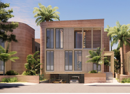 Cross-Laminated Timber and Rammed Earth Create Sustainable Family Living Space